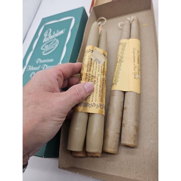 Patrician Taper Candles 12 Inch Bayberry Oarnge 17 Candles Total New - Picture 5 of 10